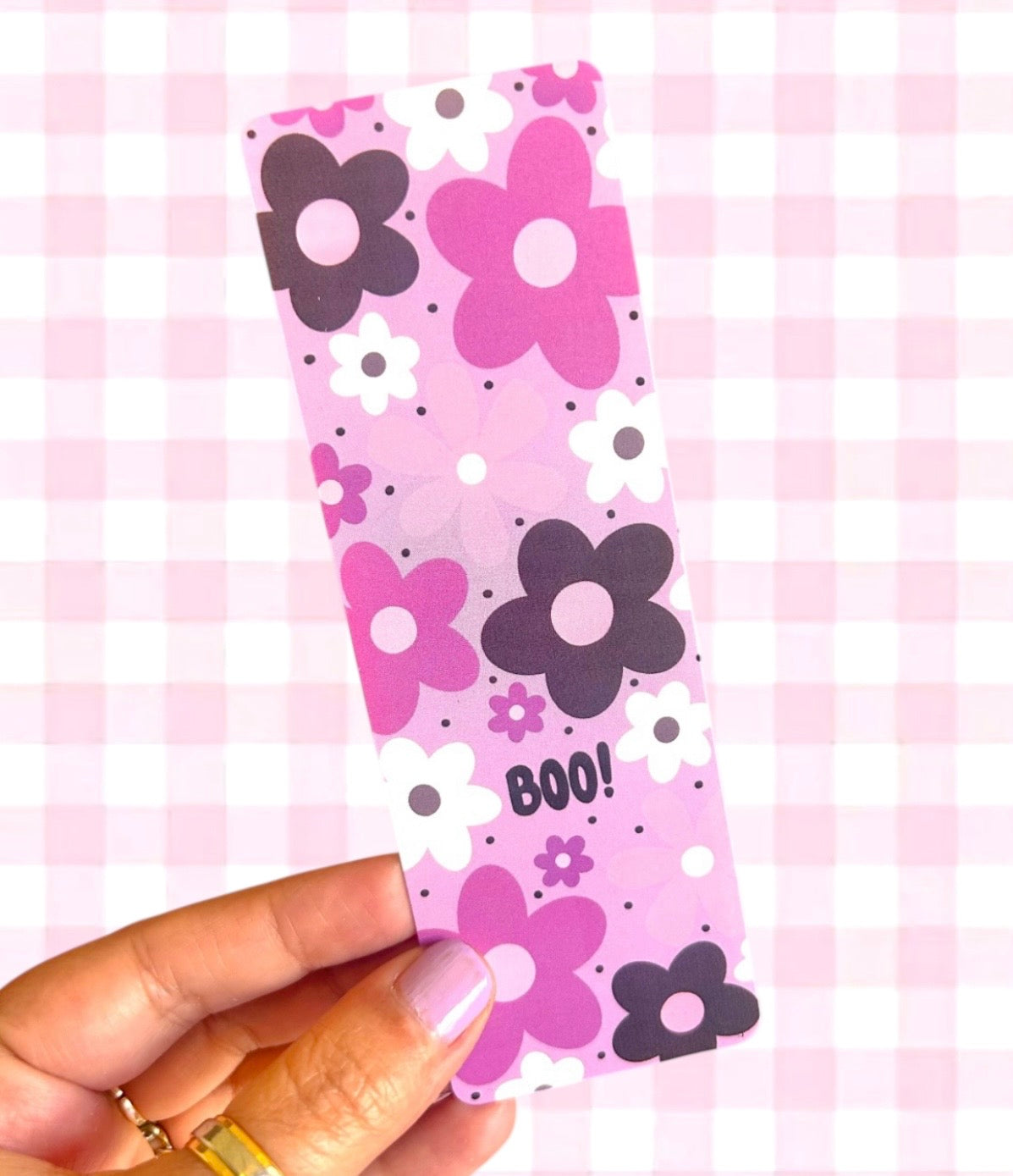 Floral Halloween Bookmark
