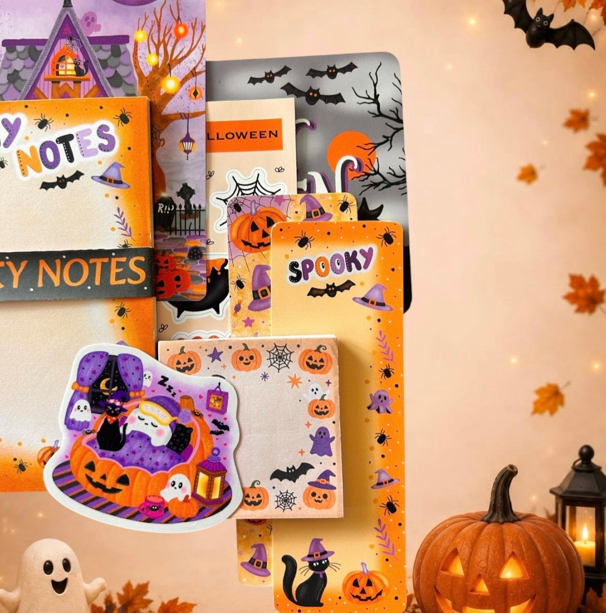 Spooky Notes Stationery Bundle