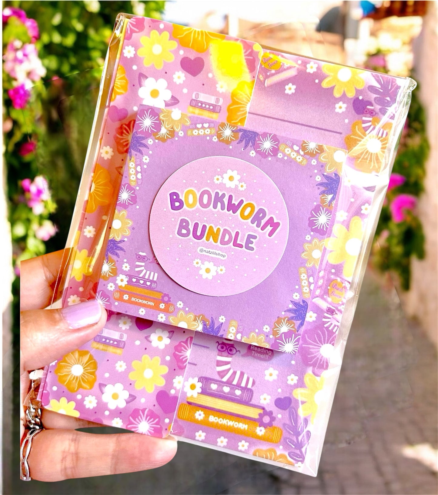 Floral Bookworm Bundle Set