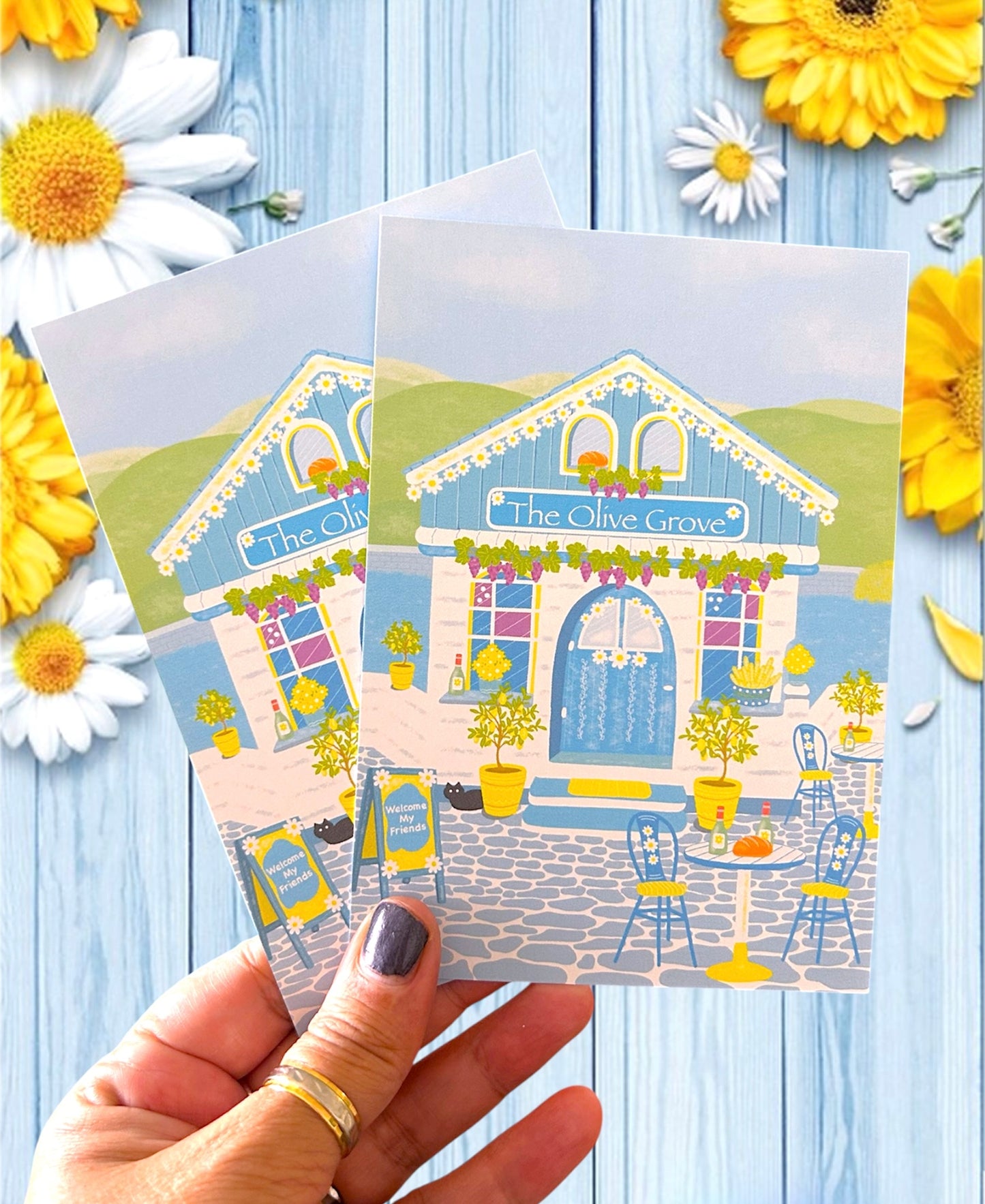 Olive Grove Greeting Card