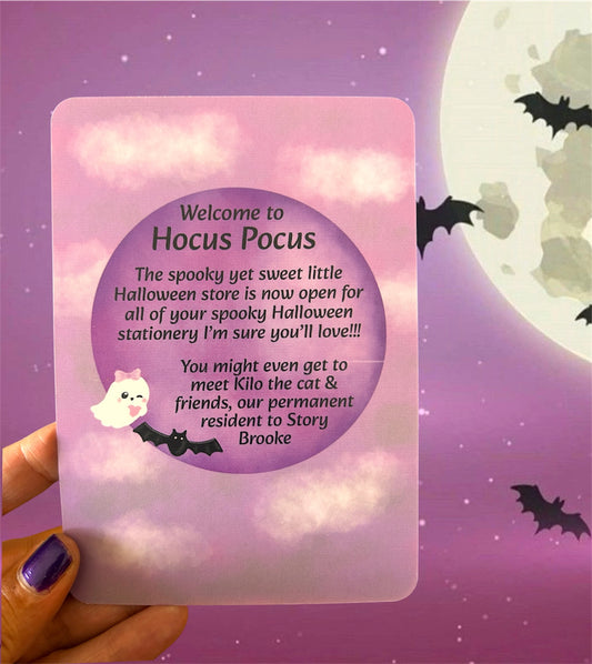 Hocus Pocus Shop Card