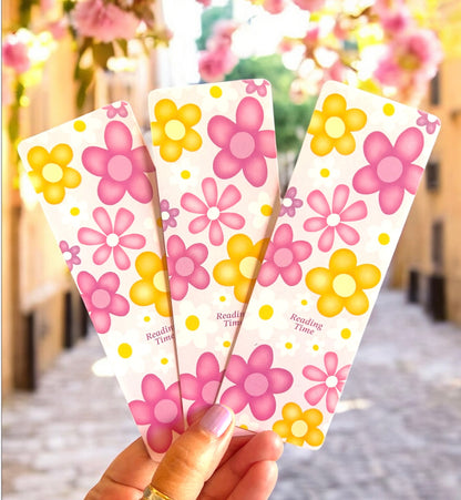Floral Reading Time Bookmarks