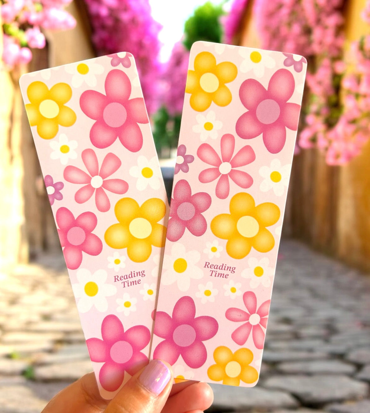 Floral Reading Time Bookmarks