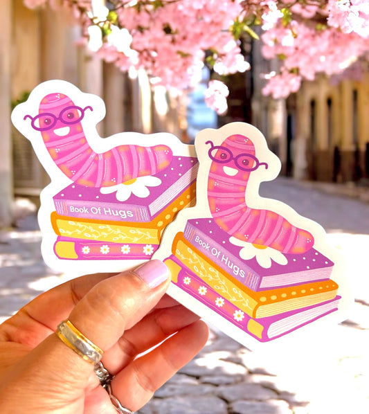 Bookworm Sticker