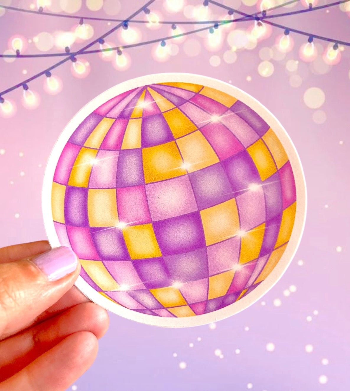 Disco Ball Vinyl Sticker