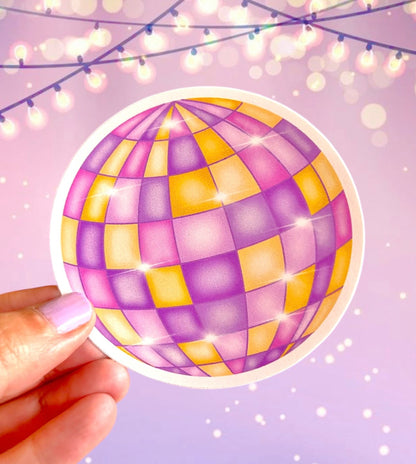 Disco Ball Vinyl Sticker