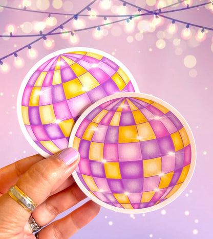 Disco Ball Vinyl Sticker