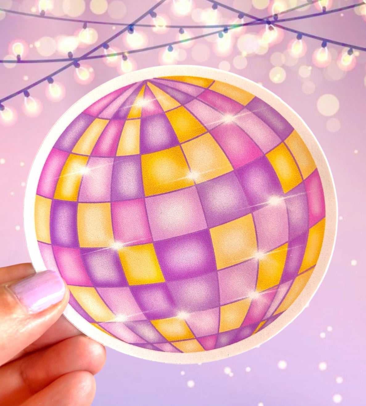 Disco Ball Vinyl Sticker