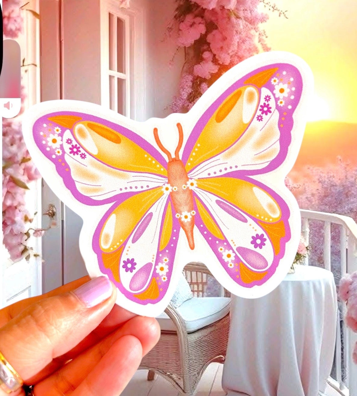 Butterfly Vinyl Sticker