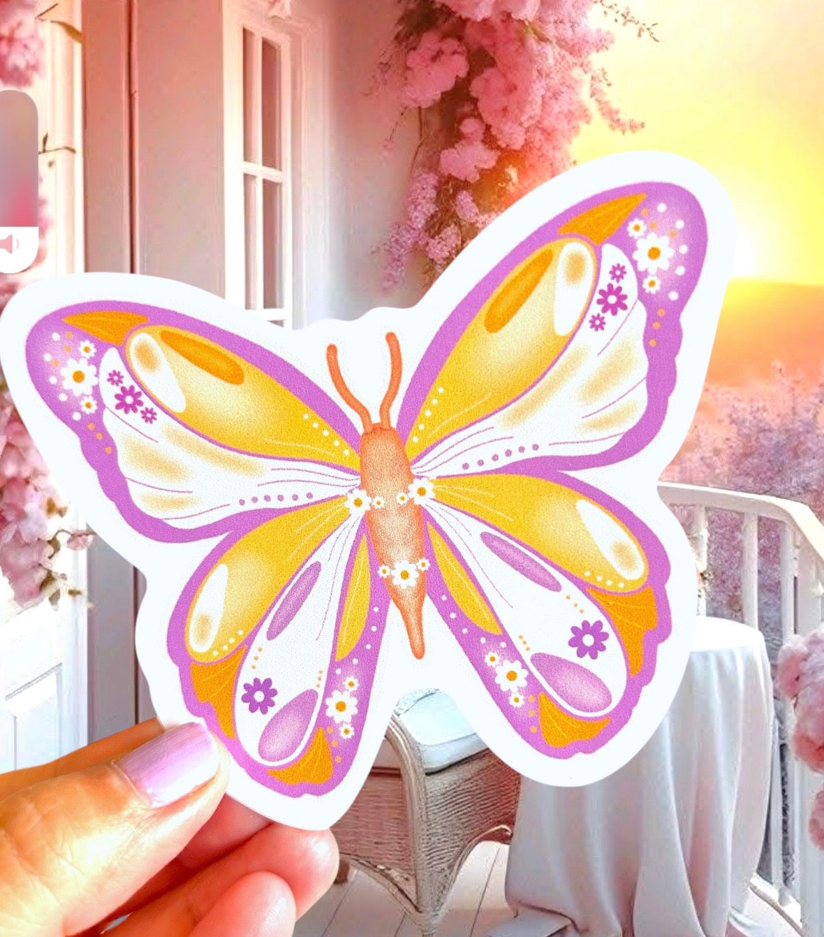 Butterfly Vinyl Sticker