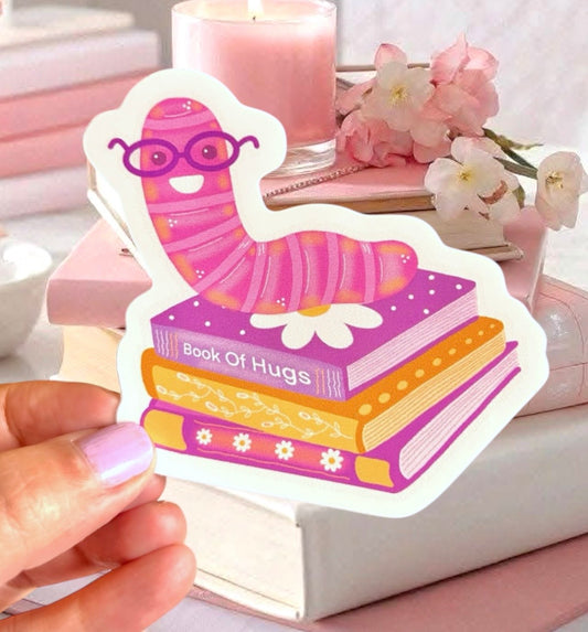 Bookworm Sticker