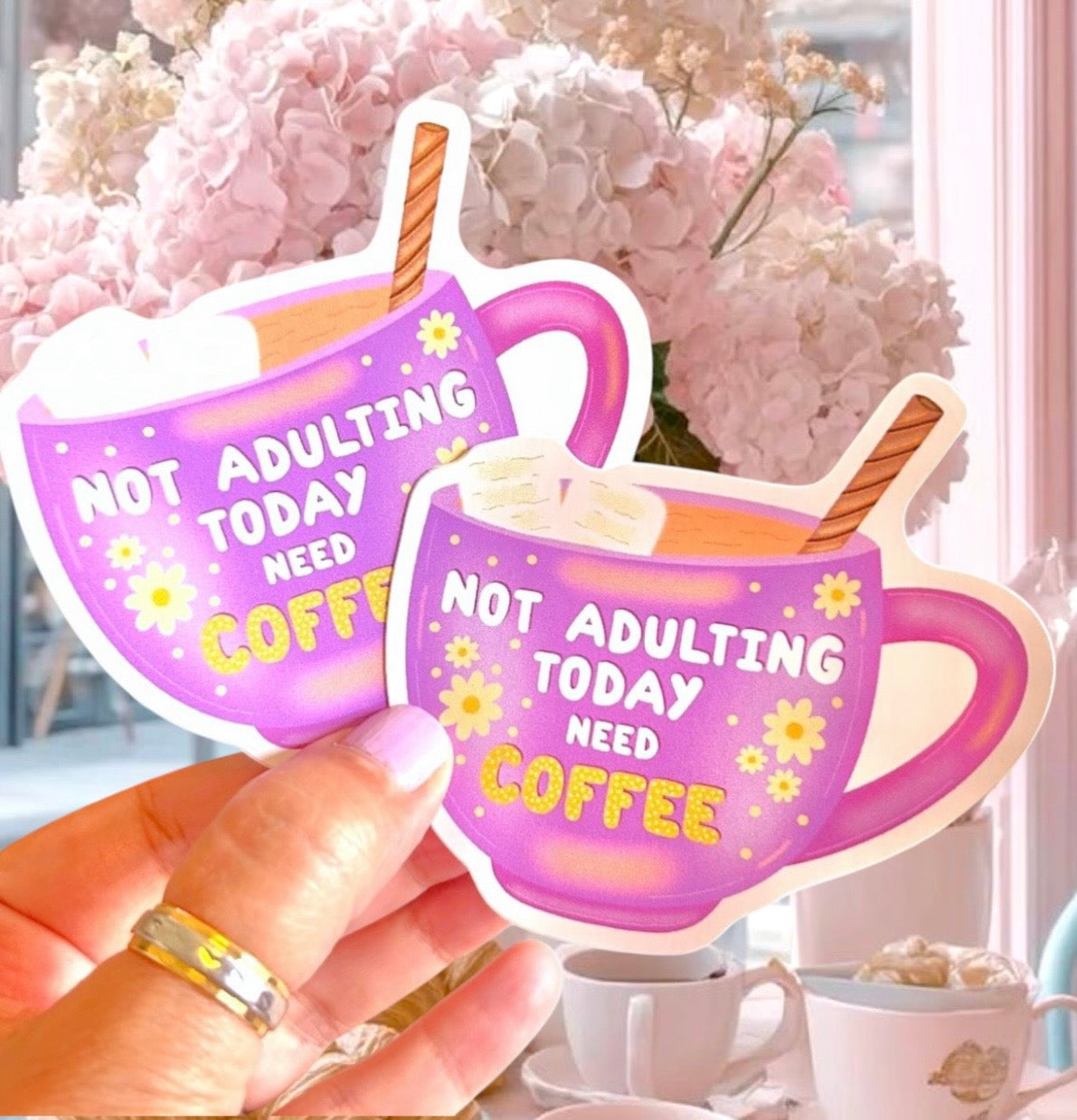Not Today - Need Coffee Sticker