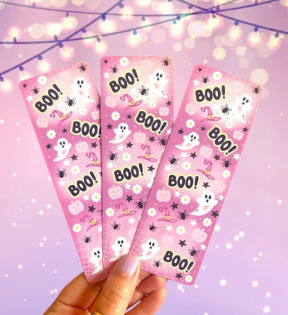 Boo Ghostly Halloween Bookmarks