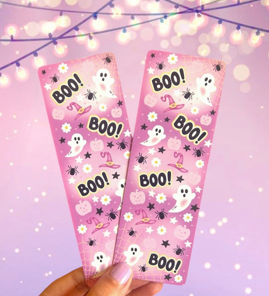 Boo Ghostly Halloween Bookmarks