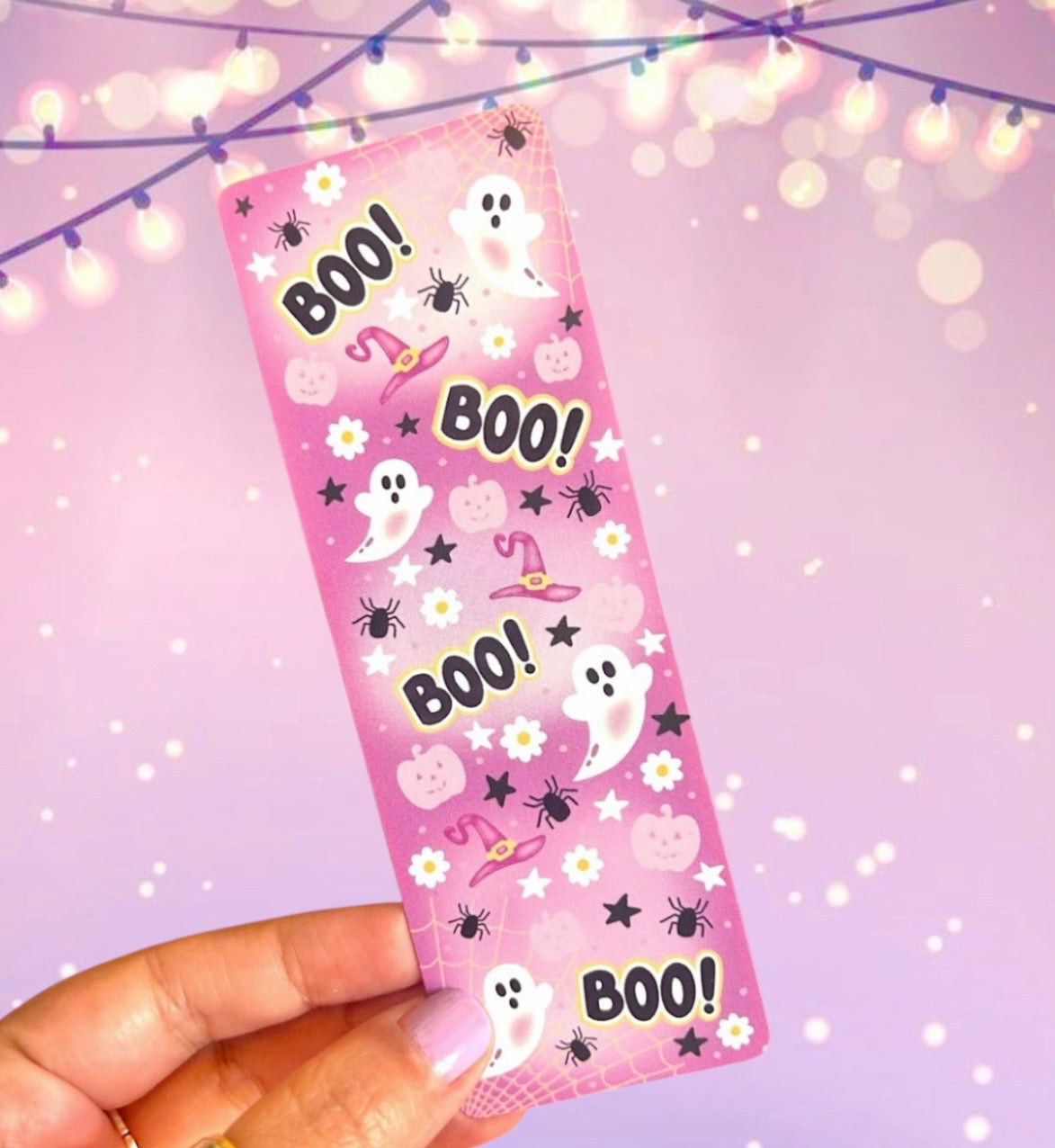 Boo Ghostly Halloween Bookmarks