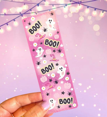 Boo Ghostly Halloween Bookmarks