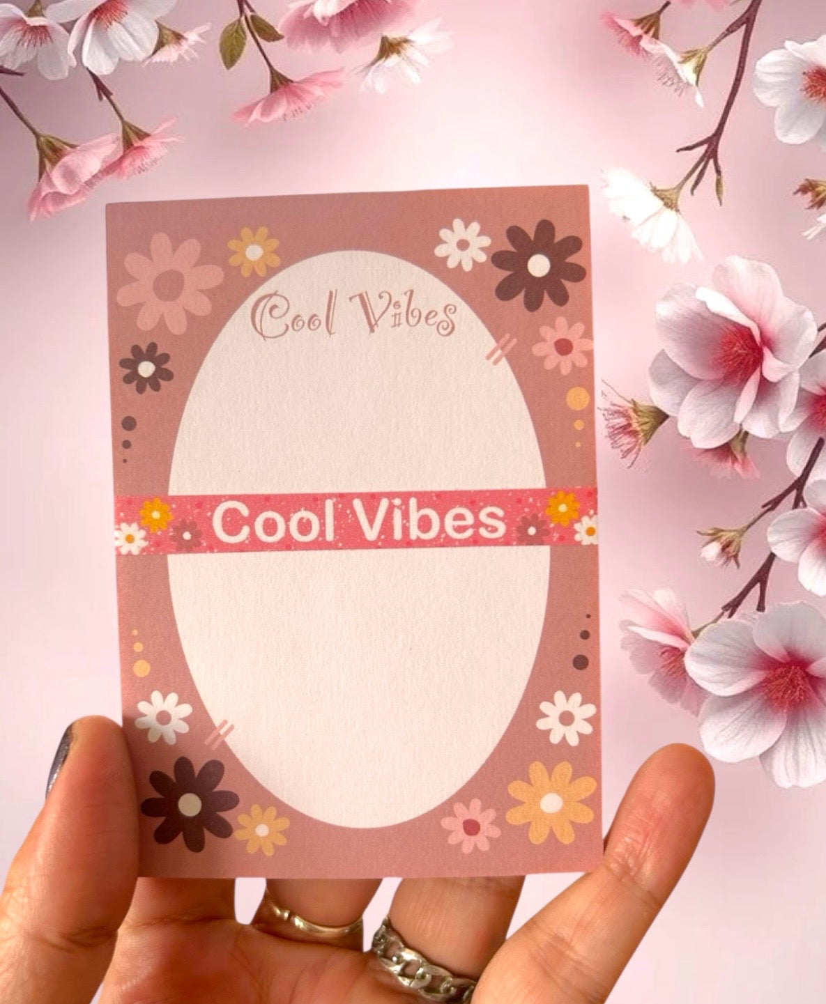 Cool Vibes Floral Notepad