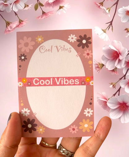 Cool Vibes Floral Notepad