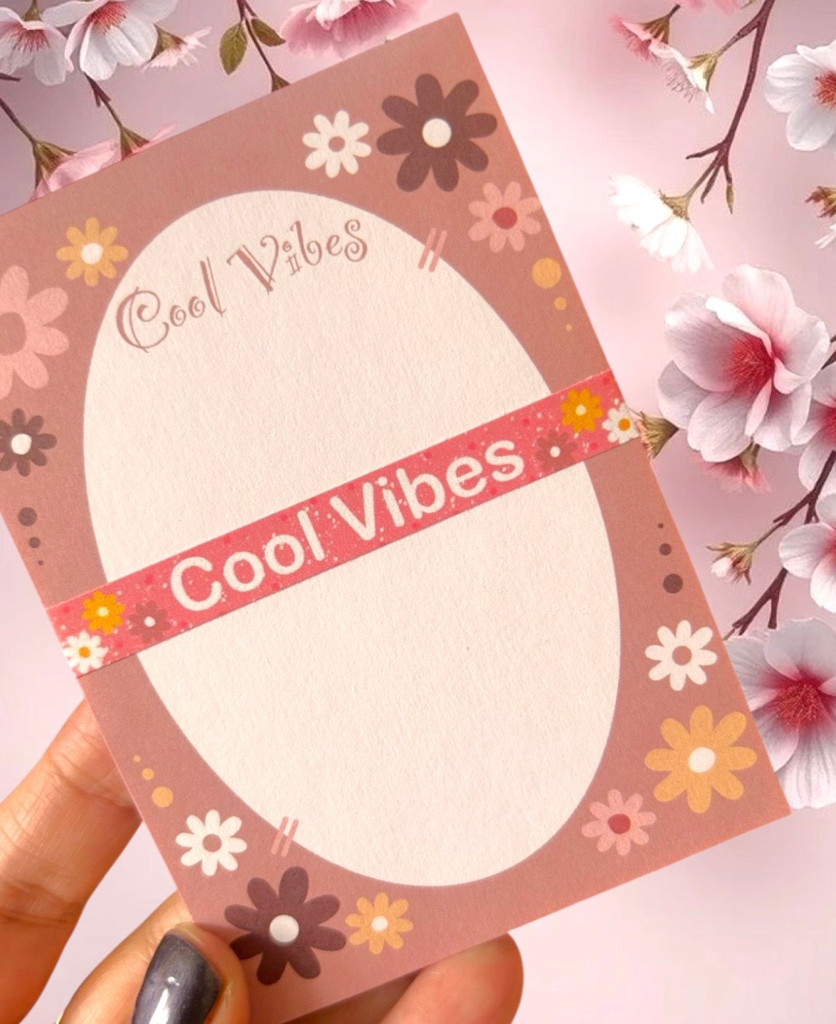 Cool Vibes Floral Notepad