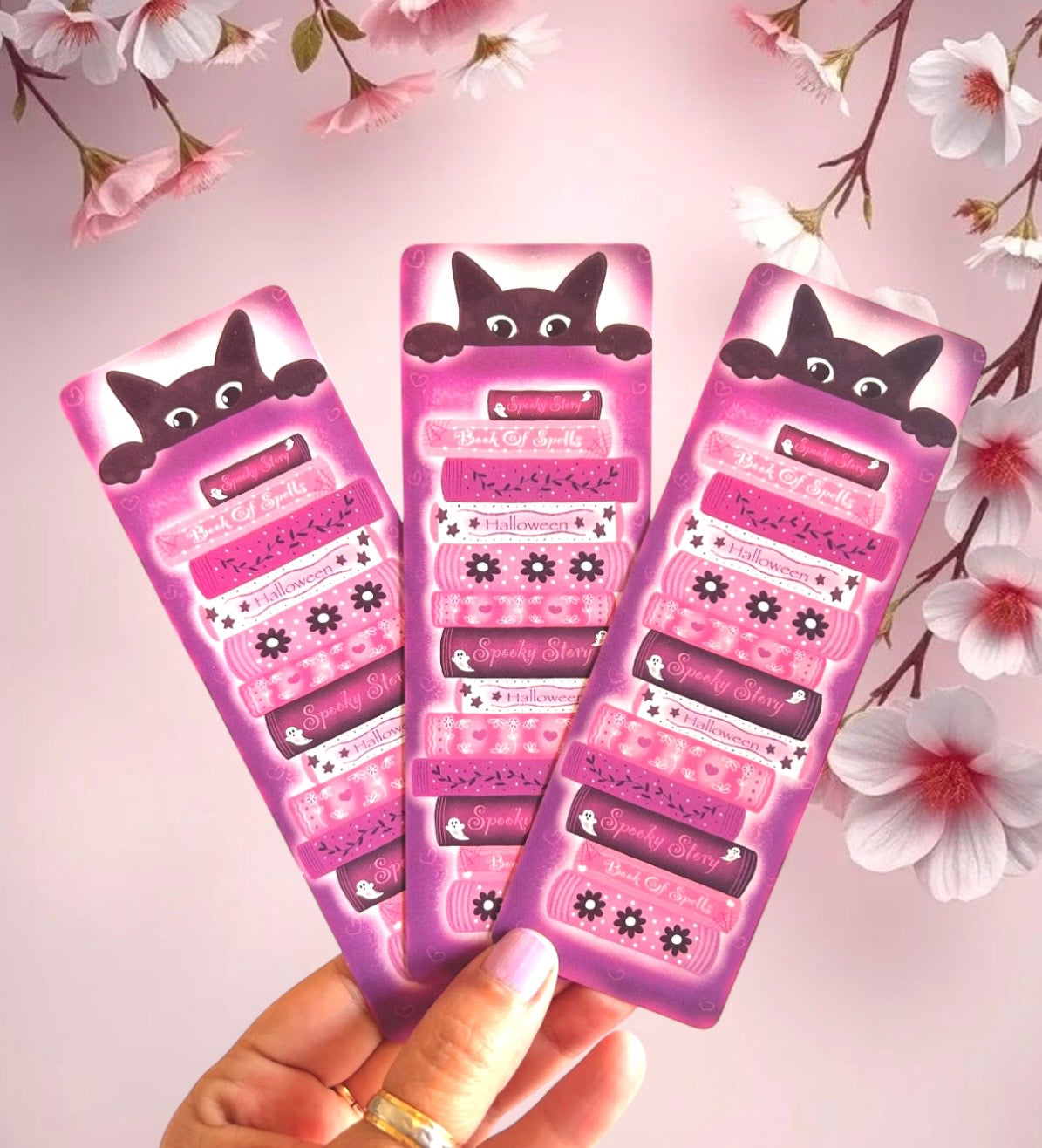 Sneaky Black Cat Bookmarks