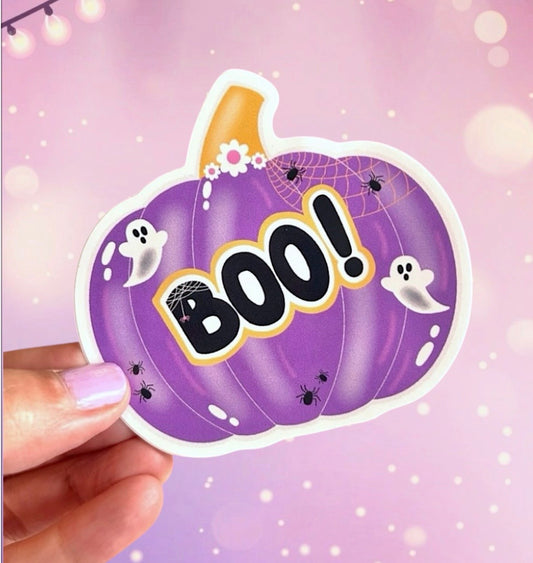 BOO Halloween Sticker