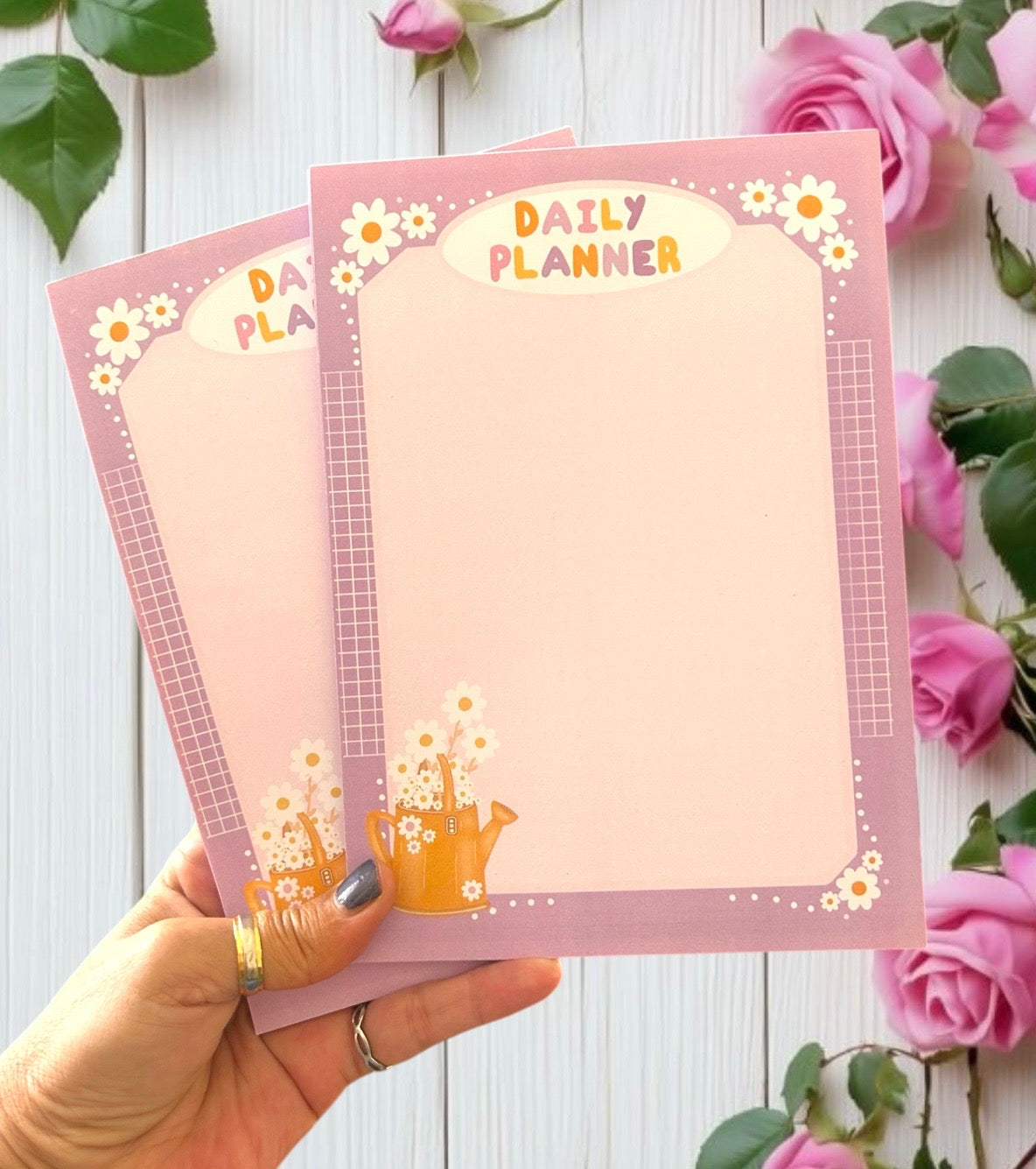 Floral Daily Planner Notepads
