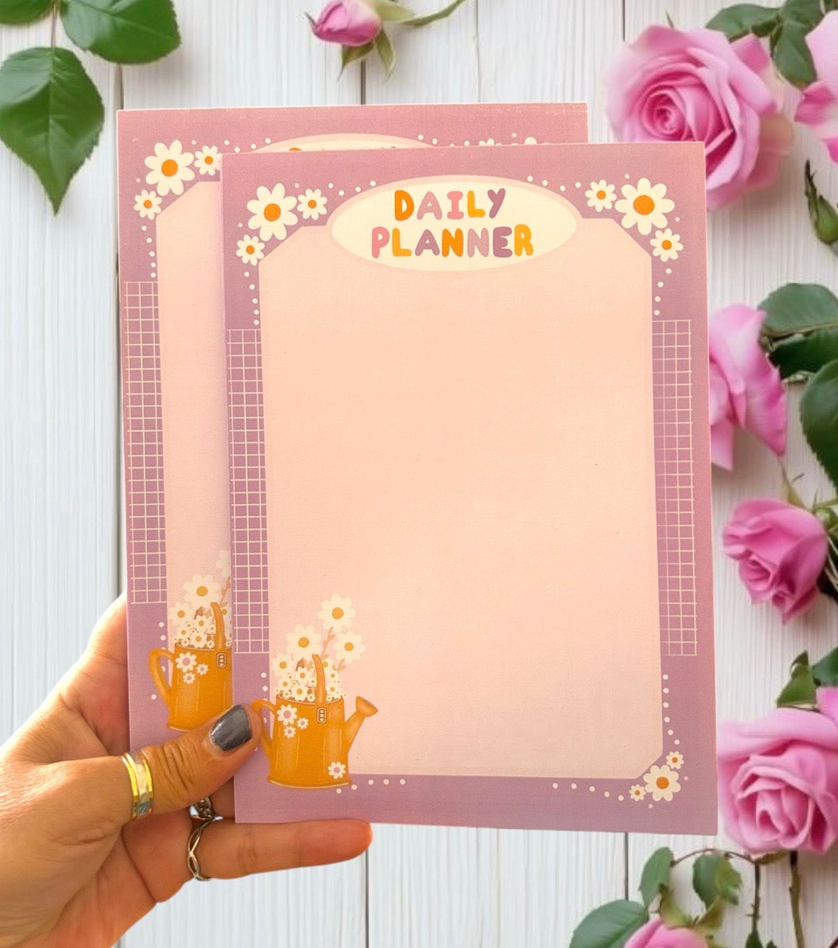 Floral Daily Planner Notepads