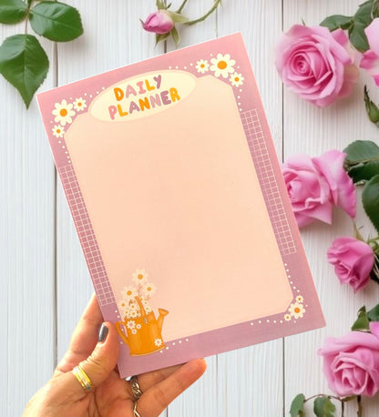 Floral Daily Planner Notepads