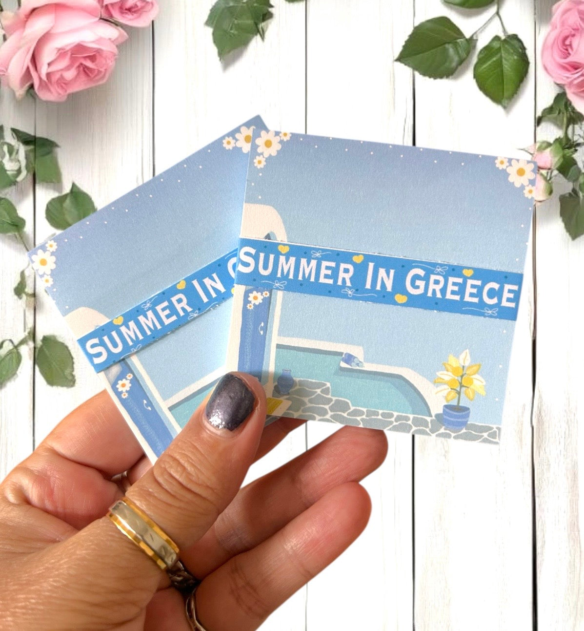 Summer In Greece Sticky Notes
