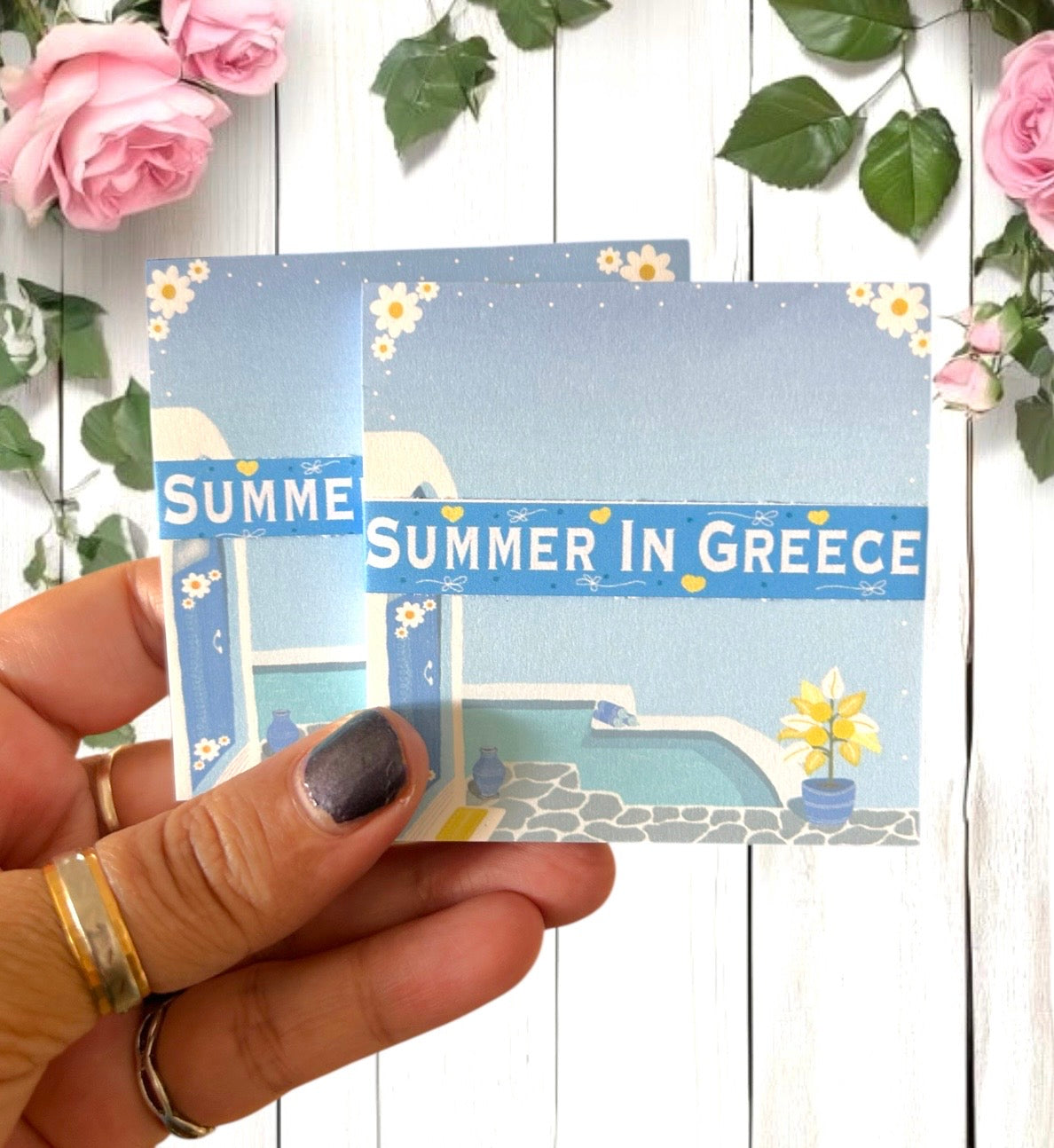 Summer In Greece Sticky Notes