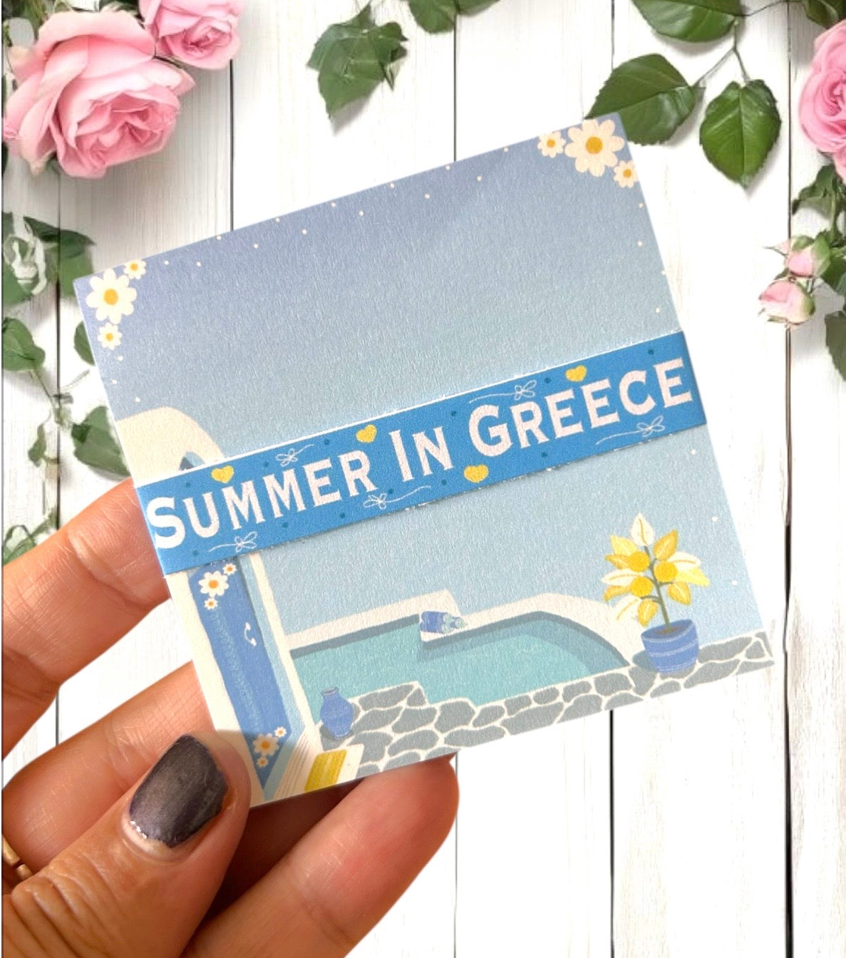 Summer In Greece Sticky Notes