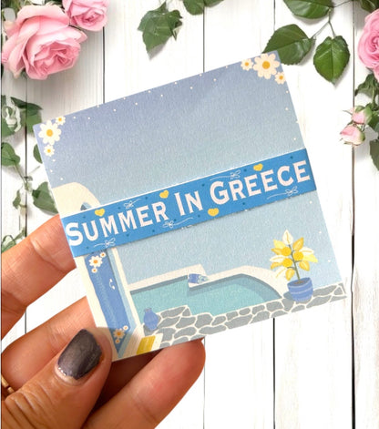 Summer In Greece Sticky Notes