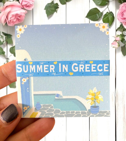 Summer In Greece Sticky Notes