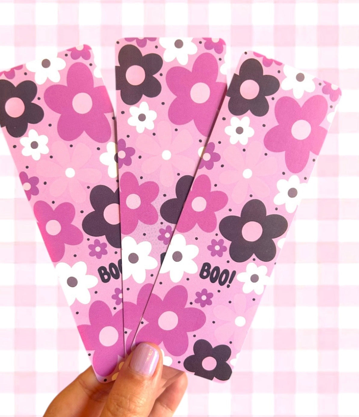 Floral Halloween Bookmark