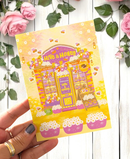 Hive & Honey Cottage Card