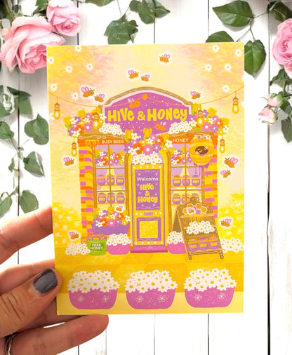 Hive & Honey Cottage Card