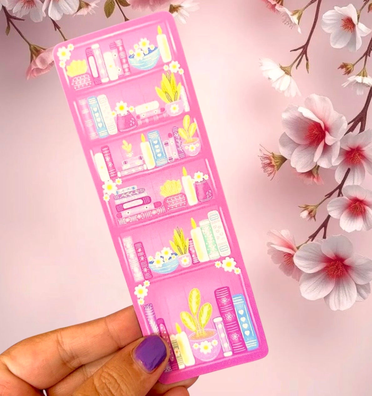 The Pink Bookshelf Bookmarks