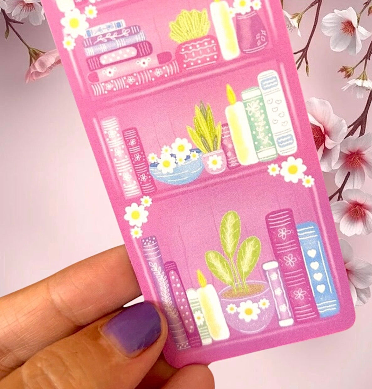 The Pink Bookshelf Bookmarks
