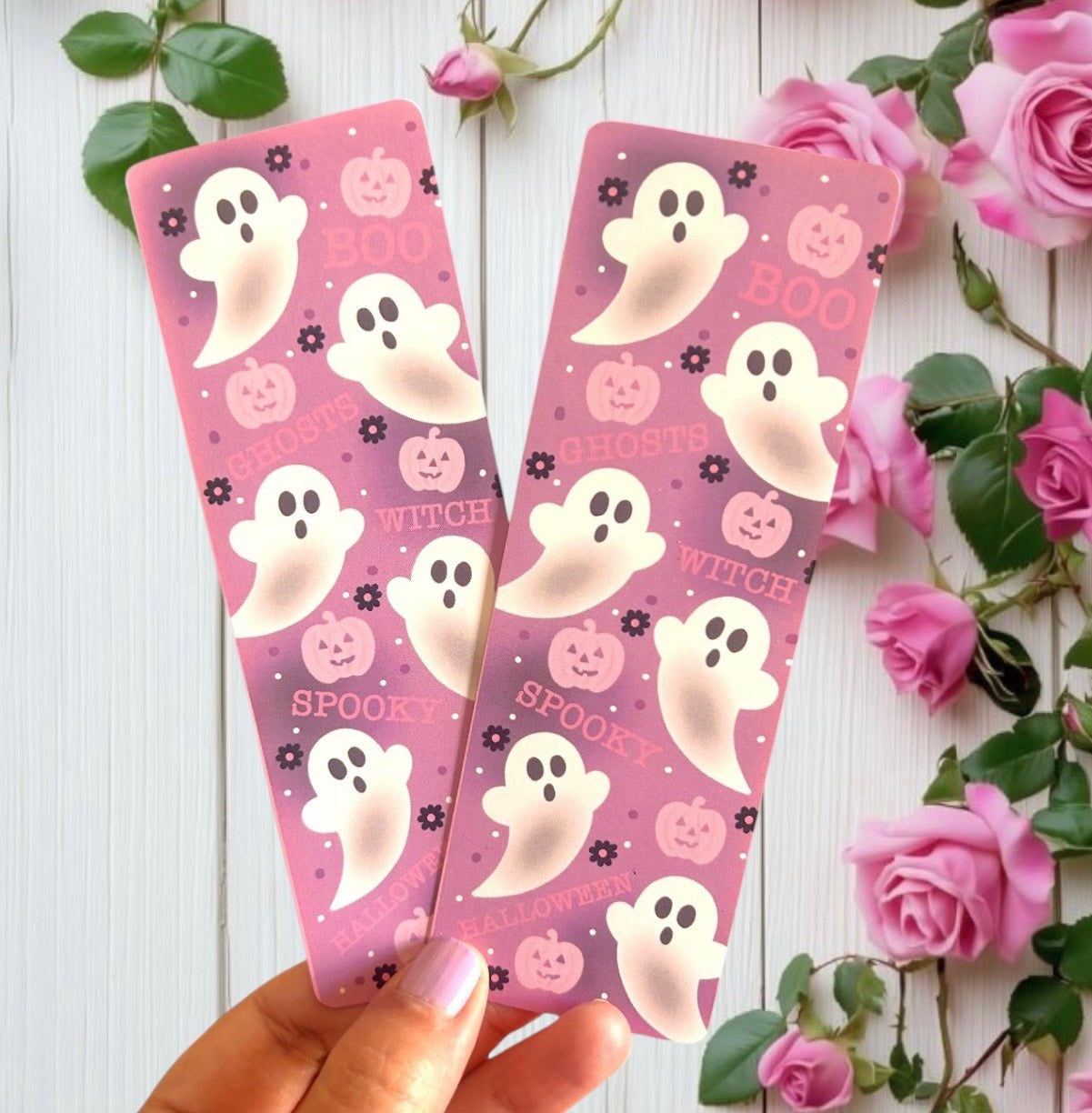 Boo Ghost Halloween Bookmarks