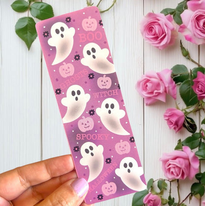 Boo Ghost Halloween Bookmarks