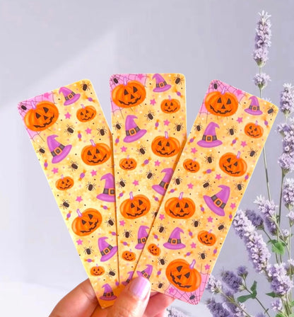 Pumpkins & Witches Halloween Bookmarks