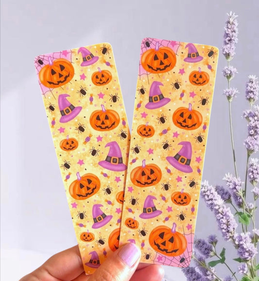 Pumpkins & Witches Halloween Bookmarks