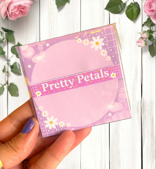 Pretty Petals Sticky Notes