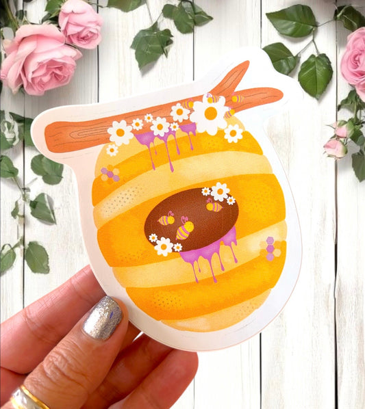 Beehive Vinyl Sticker