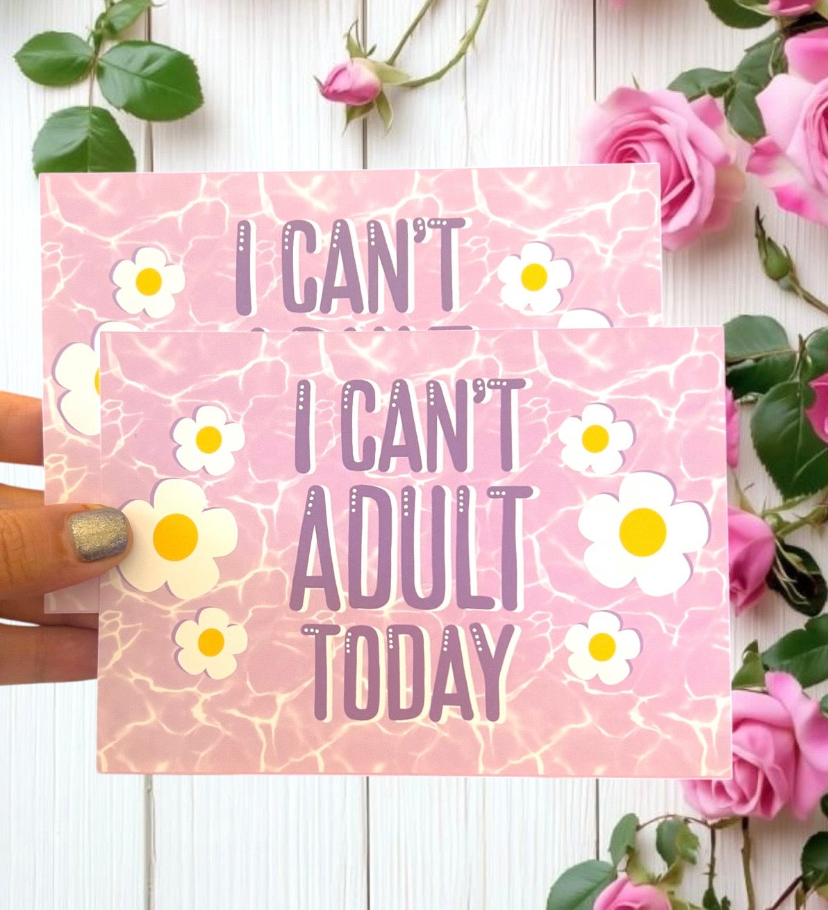 I Can’t Adult Today Humour Card