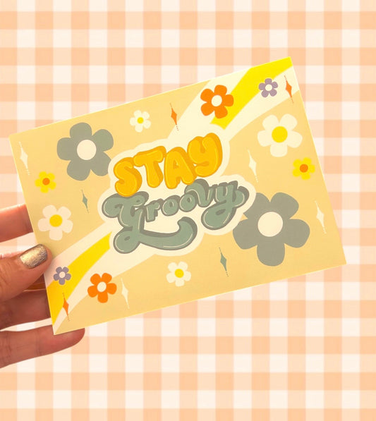 Stay Groovy Greeting Cards