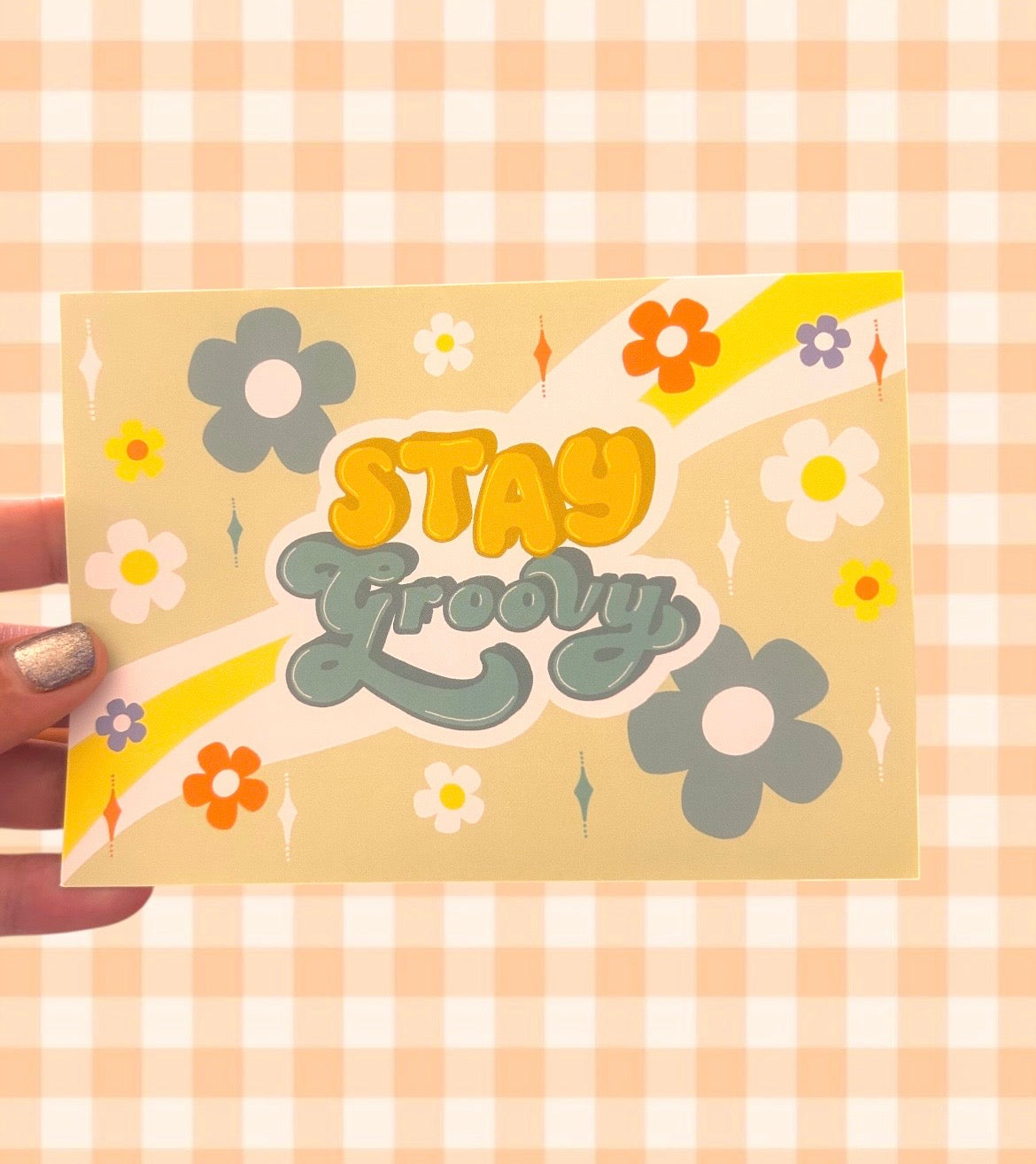 Stay Groovy Greeting Cards