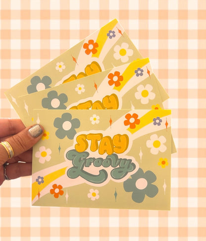 Stay Groovy Greeting Cards