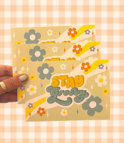 Stay Groovy Greeting Cards