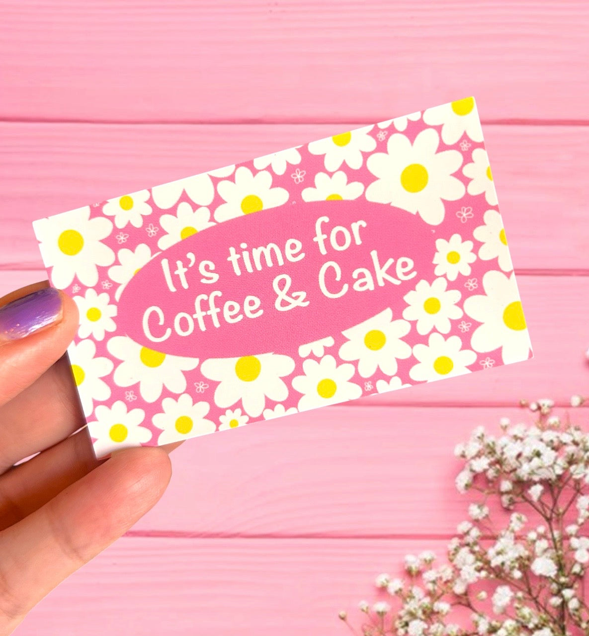 It’s Time For Coffee & Cake Fridge Magnet